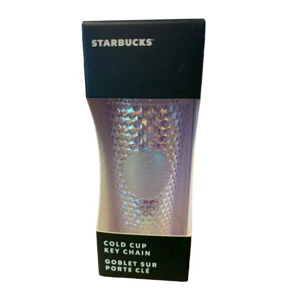 Starbucks NIB Cold Cup Tumbler Studded and Jeweled Keychain/Ornaments